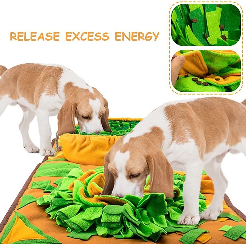 AWOOF Large Dog Snuffle Mat, Interactive Feeding Mat, 34.6 in x 19.6 in, Squeaker and Crinkle Paper, Non-Slip, Easy to Clean - Image 2